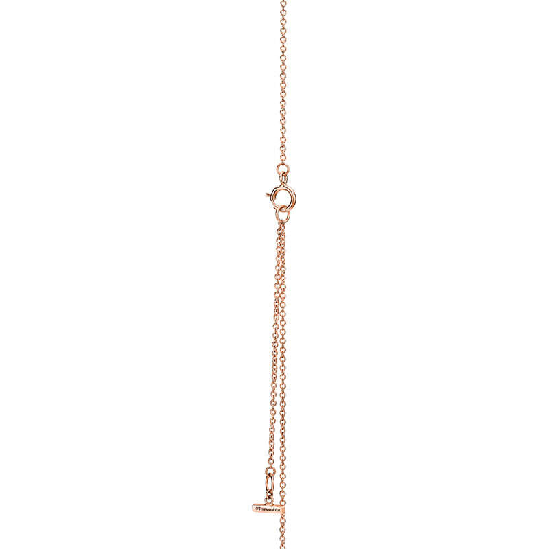 Tiffany & Co. Tiffany T Colgante circular de diamantes y nácar de oro rosa Último día