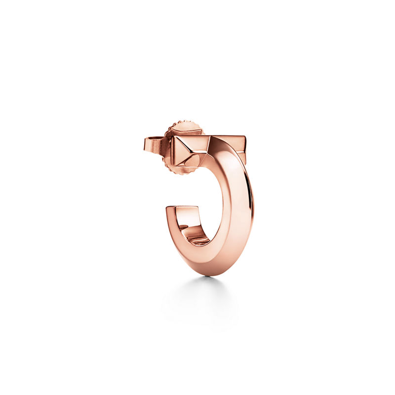 Tiffany & Co. Tiffany T Pendientes de aro T1 de oro rosa Oferta especial de fábrica