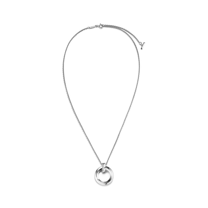Tiffany & Co. Tiffany T T1 Colgante circular de oro blanco tamaño pequeño Limitado a 3 días