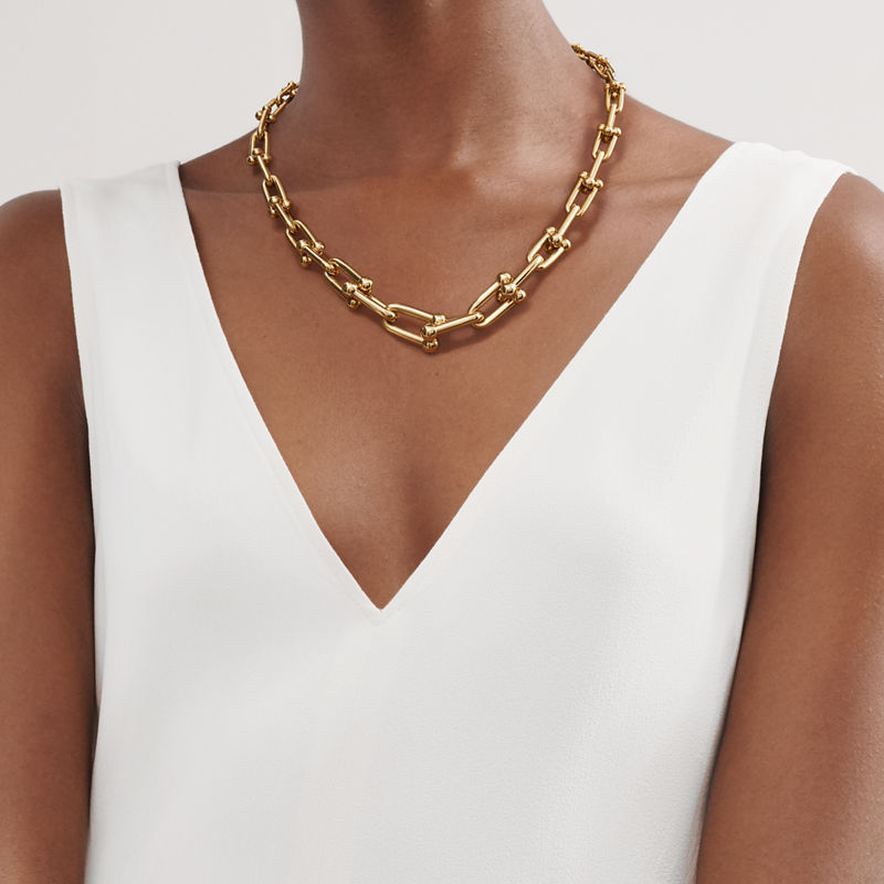 Tiffany & Co. Tiffany HardWear Collar de eslabones escalonados de oro amarillo Libre de impuestos