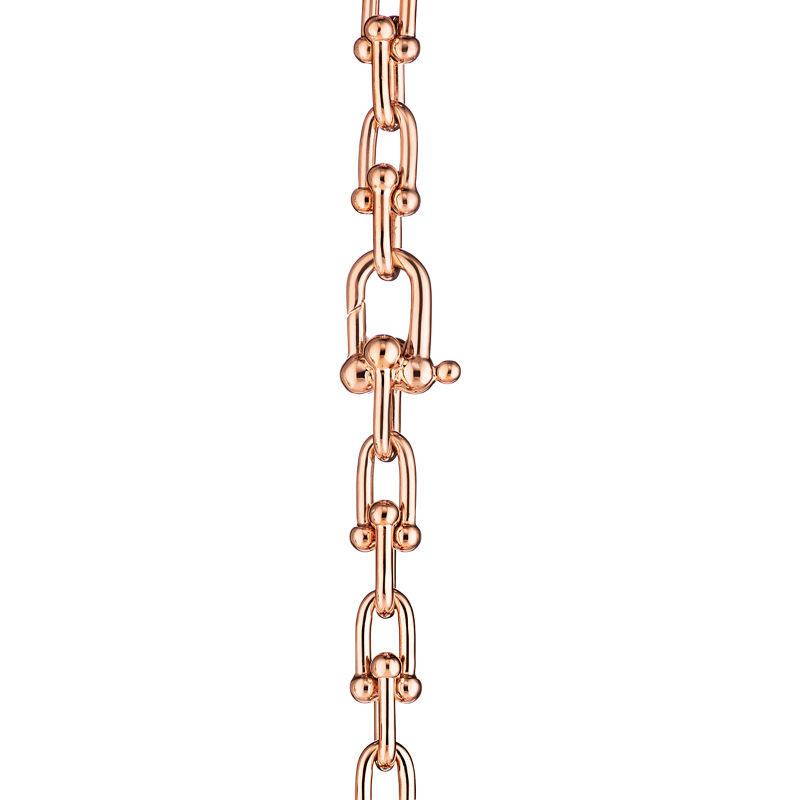 Tiffany & Co. Tiffany HardWear Pulsera de varias vueltas con eslabones pequeños de oro rosa Ofertas de temporada