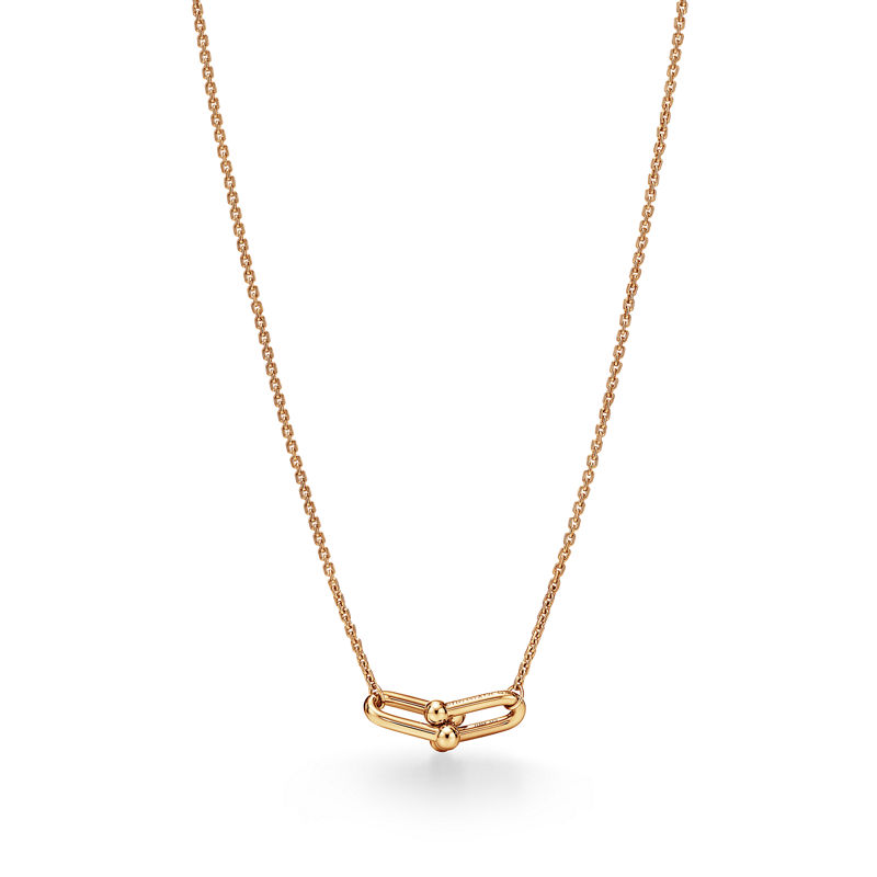 Tiffany & Co. Tiffany HardWear Colgante de eslabones dobles pequeños de oro amarillo Grandes ahorros