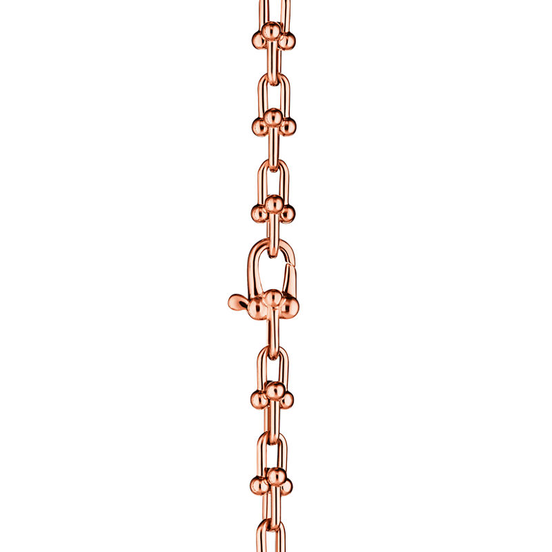 Tiffany & Co. Tiffany HardWear Pulsera de microeslabones de oro rosa Ofertas