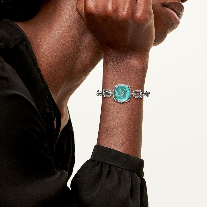 Tiffany & Co. Tiffany HardWear Reloj de plata de ley y acero con bisel de diamantes En oferta