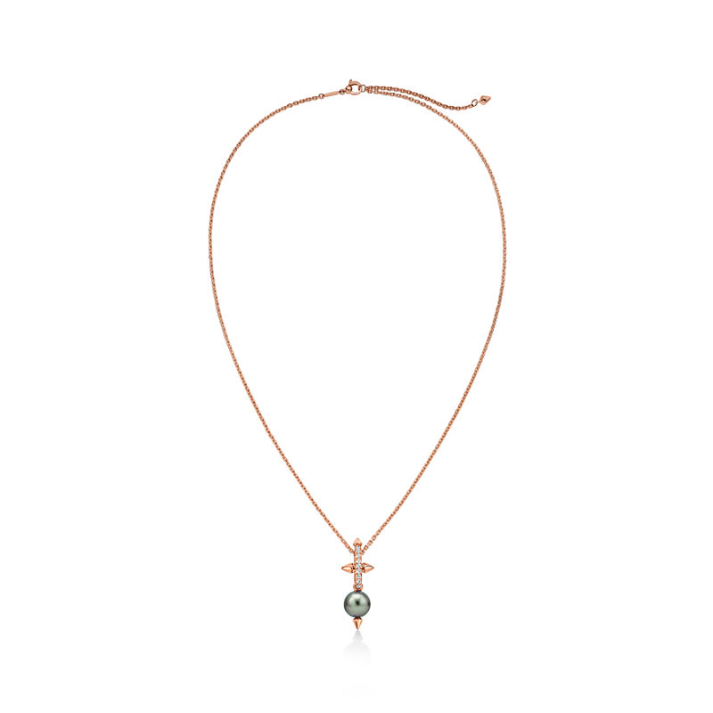 Tiffany & Co. Tiffany Titan by Pharrell Williams Colgante de perla de Tahití y oro con diamantes Rebajas de fábrica