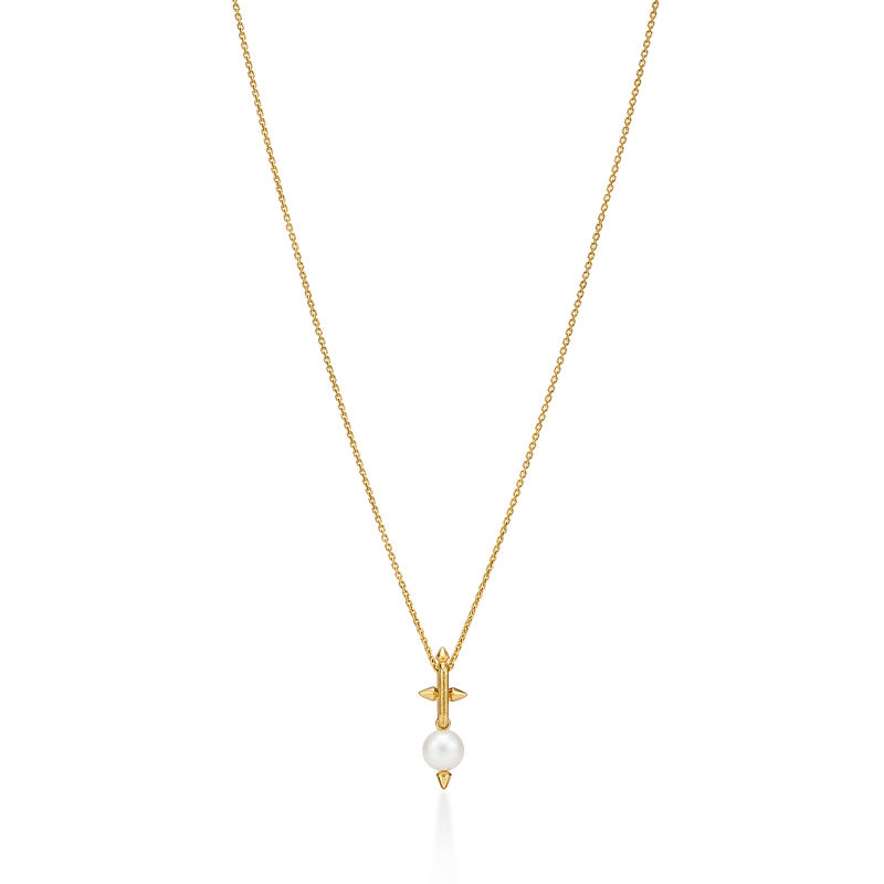 Tiffany & Co. Tiffany Titan by Pharrell Williams Colgante de perla de oro amarillo con diamantes Tienda