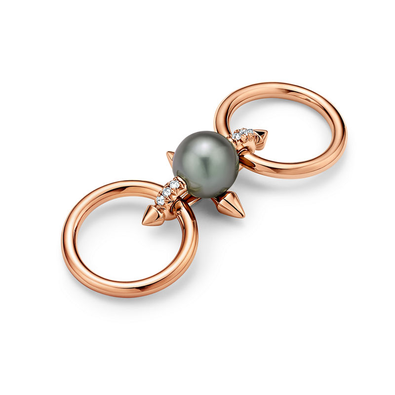 Tiffany & Co. Tiffany Titan by Pharrell Williams Anillo de perla de Tahití y oro con diamantes Rebajas top