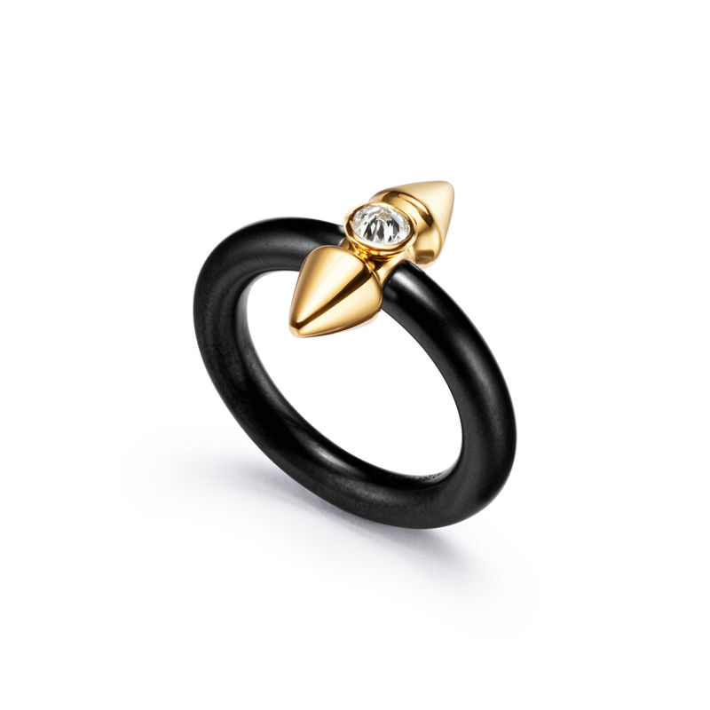Tiffany & Co. Tiffany Titan by Pharrell Williams Anillo de titanio y oro con un diamante Oferta especial