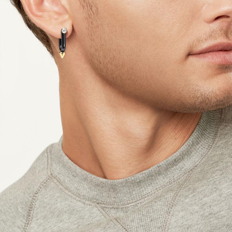 Tiffany & Co. Tiffany Titan by Pharrell Williams Pendientes de titanio oro y diamantes Últimos 3 días