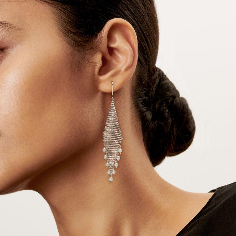 Tiffany & Co. Elsa Peretti® pendientes con flecos Mesh Oferta exclusiva