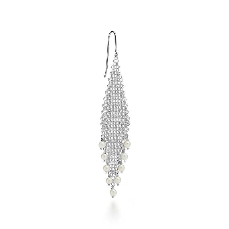 Tiffany & Co. Elsa Peretti® pendientes con flecos Mesh Oferta exclusiva