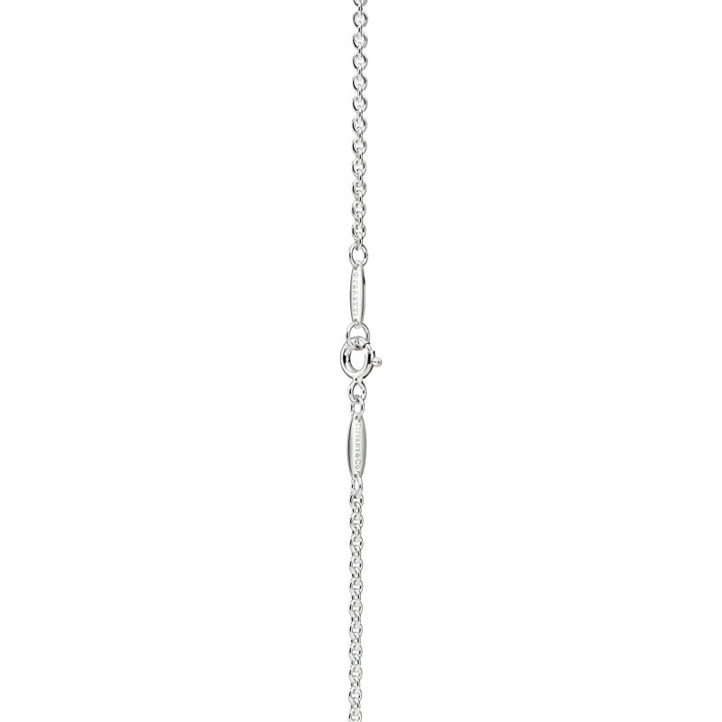 Tiffany & Co. Elsa Peretti® Collar Open Heart Lariat en plata con perlas 7 5-8 mm Descuento por venta flash