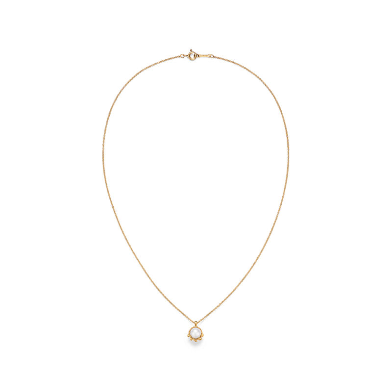 Tiffany & Co. Paloma Picasso® Colgante Olive Leaf de oro amarillo con perlas Ofertas especiales