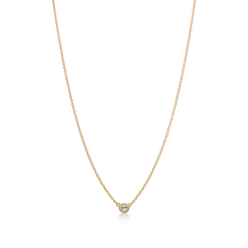 Tiffany & Co. Elsa Peretti® Colgante con un único diamante Diamonds by the Yard® en oro amarillo Rebajas de fin de temporada