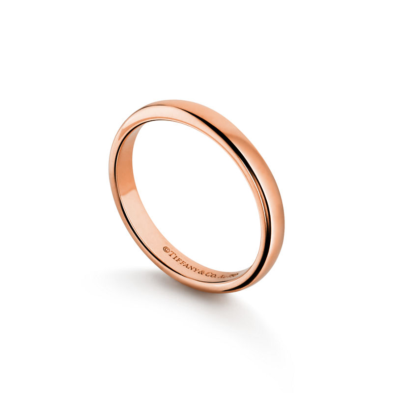 Tiffany & Co. Tiffany Forever Alianza de boda en oro rosa 3 mm de ancho Promoción trimestral