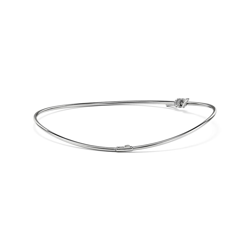 Tiffany & Co. Tiffany Knot Collar en oro blanco con diamantes Descuento por venta flash
