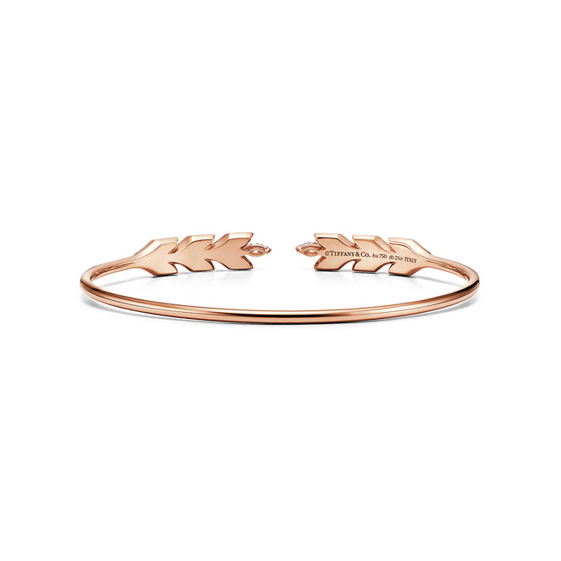 Tiffany & Co. Tiffany Victoria® Pulsera estilo wire Vine en oro rosa con diamantes Tienda