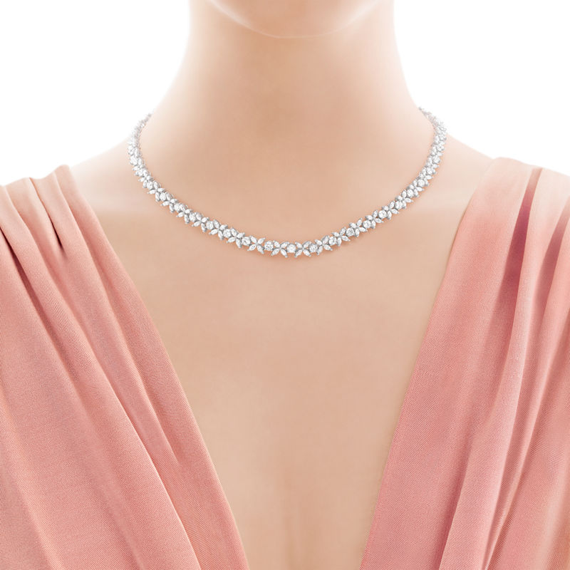 Tiffany & Co. Tiffany Victoria® Collar alternante escalonado Mejor oferta