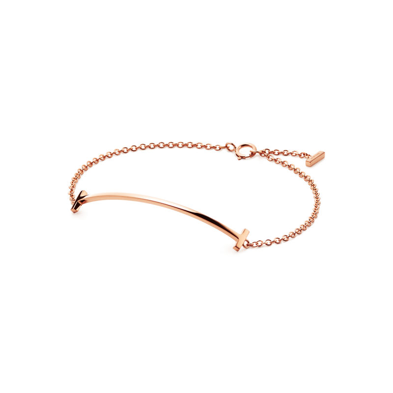 Tiffany & Co. Tiffany T Pulsera Smile de oro rosa Descuento por venta flash