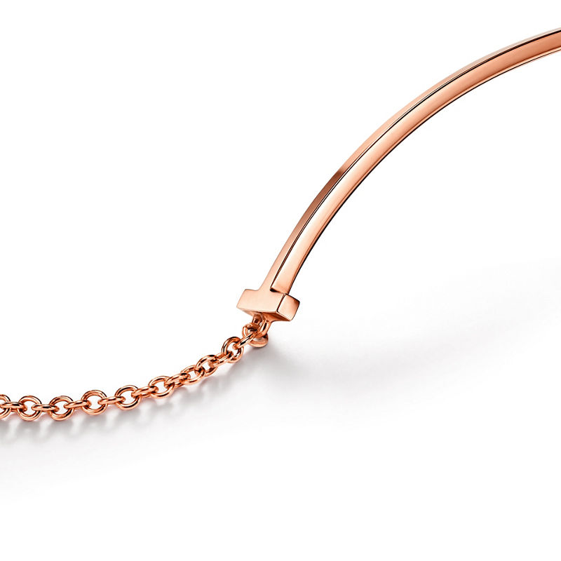 Tiffany & Co. Tiffany T Pulsera Smile de oro rosa Descuento por venta flash