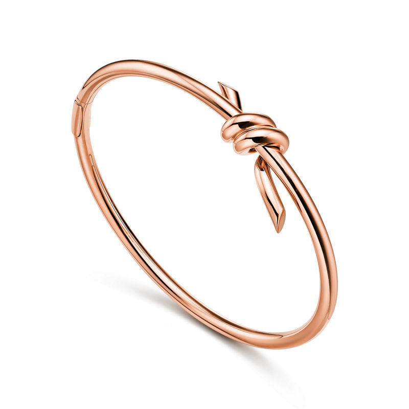 Tiffany & Co. Tiffany Knot Brazalete Wire de oro rosa Grandes ahorros