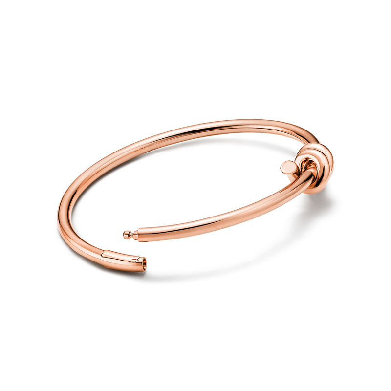 Tiffany & Co. Tiffany Knot Brazalete Wire de oro rosa Grandes ahorros