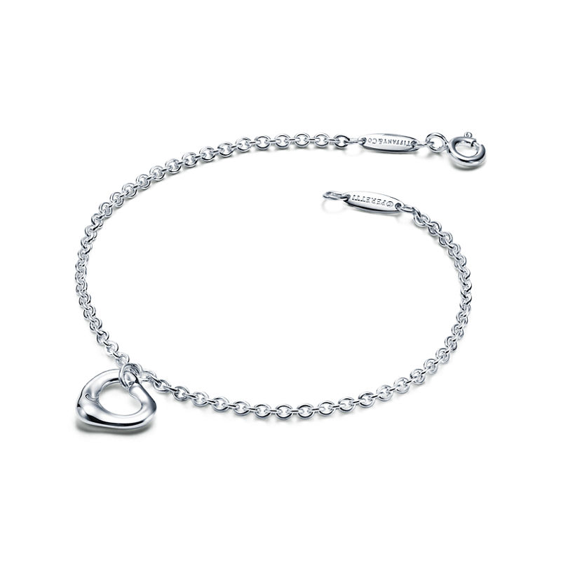 Tiffany & Co. Elsa Peretti® Pulsera Open Heart en plata 11 mm 2025