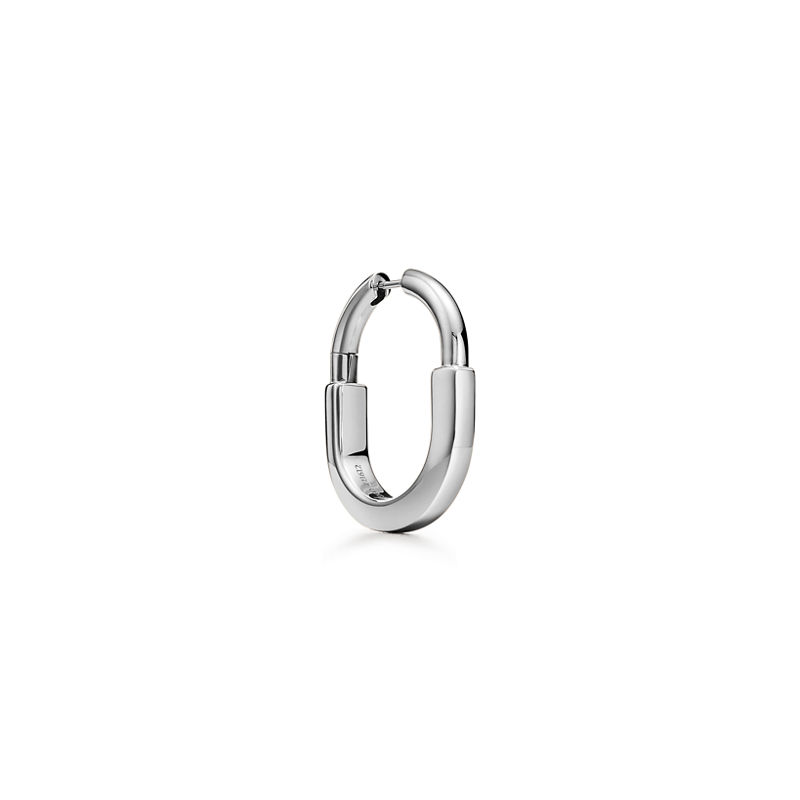 Tiffany & Co. Tiffany Lock Pendientes en oro blanco tamaño mediano En oferta