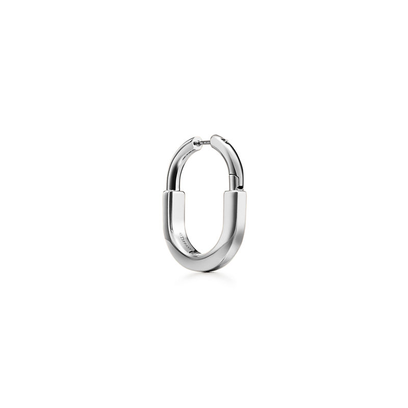 Tiffany & Co. Tiffany Lock Pendientes en oro blanco tamaño mediano En oferta