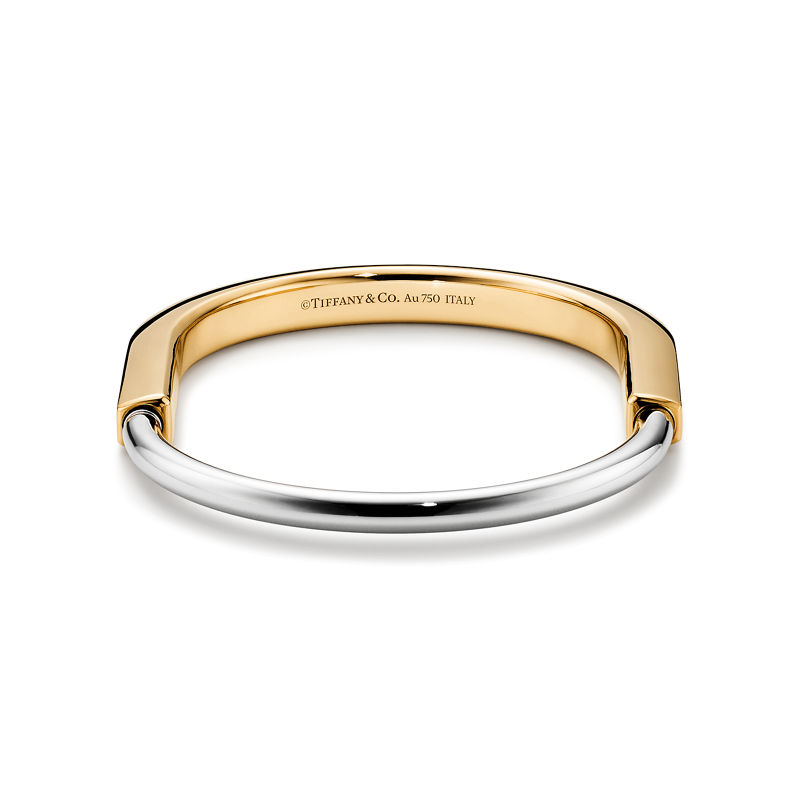 Tiffany & Co. Tiffany Lock Brazalete en oro amarillo y blanco Promoción por tiempo limitado
