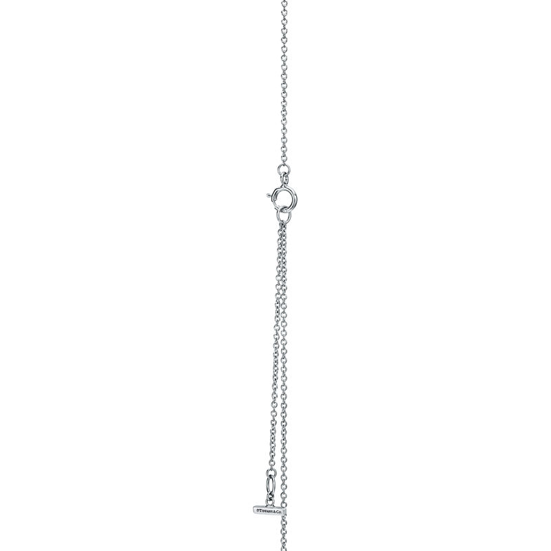 Tiffany & Co. Tiffany T Colgante circular de diamantes y turquesa de oro blanco Envío internacional gratuito