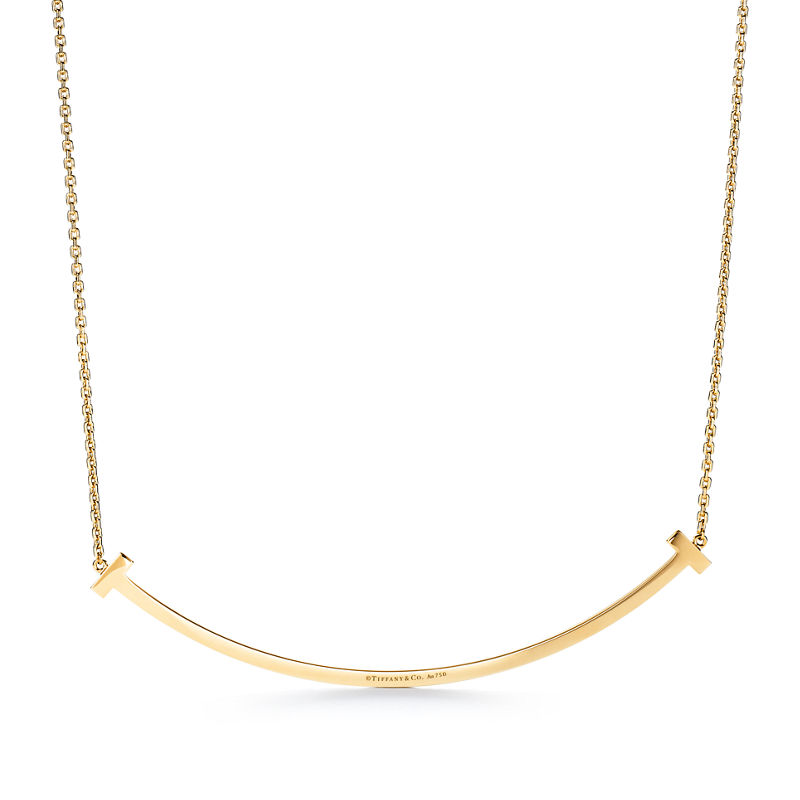 Tiffany & Co. Tiffany T Colgante Smile extragrande de oro de 18 quilates de oro amarillo Oferta exclusiva