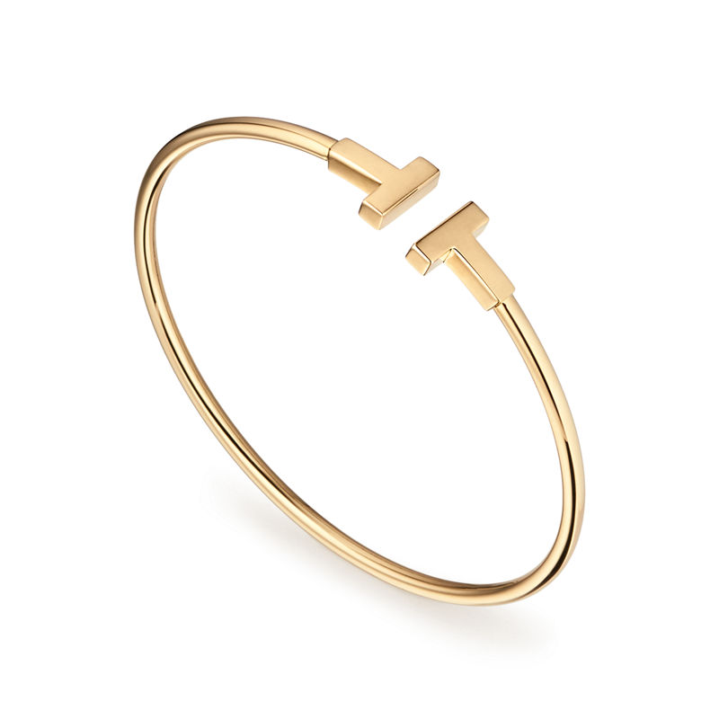 Tiffany & Co. Tiffany T Pulsera Wire de oro amarillo Ofertas de temporada