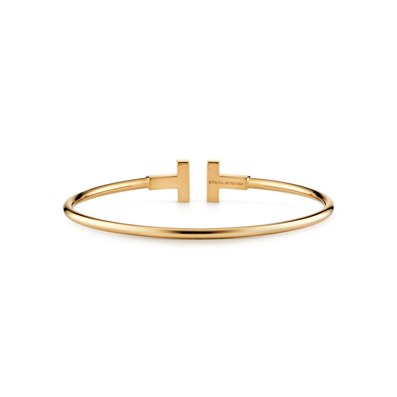 Tiffany & Co. Tiffany T Pulsera Wire de oro amarillo Ofertas de temporada
