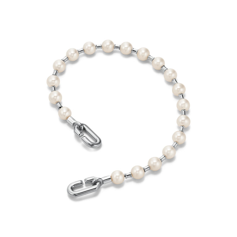 Tiffany & Co. Tiffany HardWear Pulsera de perla en plata 5-6 mm Precio ultrabajo