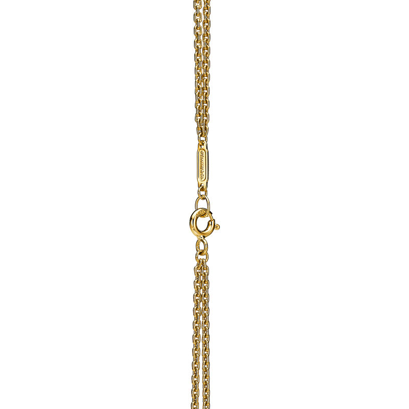 Tiffany & Co. Tiffany HardWear Colgante de eslabones dobles grandes de oro amarillo con diamantes en pavé Rebajas de fábrica