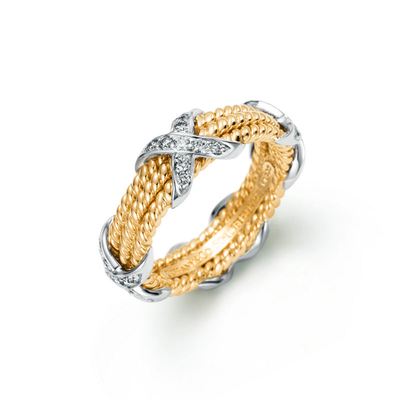Tiffany & Co. Tiffany & Co. Schlumberger anillo Rope Three-row X Oferta especial de fábrica