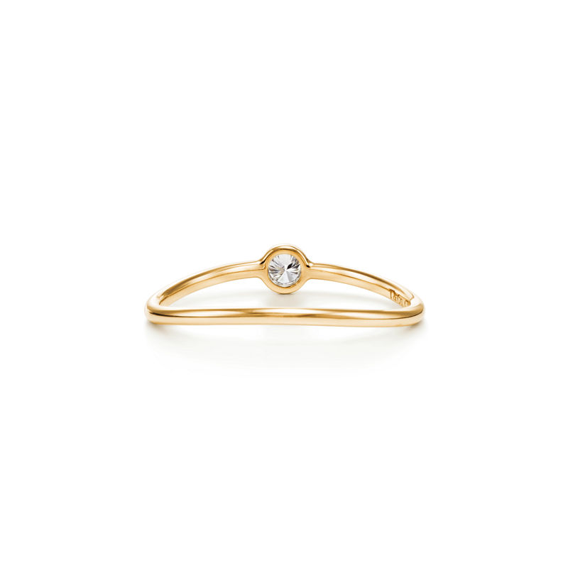 Tiffany & Co. Elsa Peretti® anillo de diamantes Wave de una hilera Promoción trimestral
