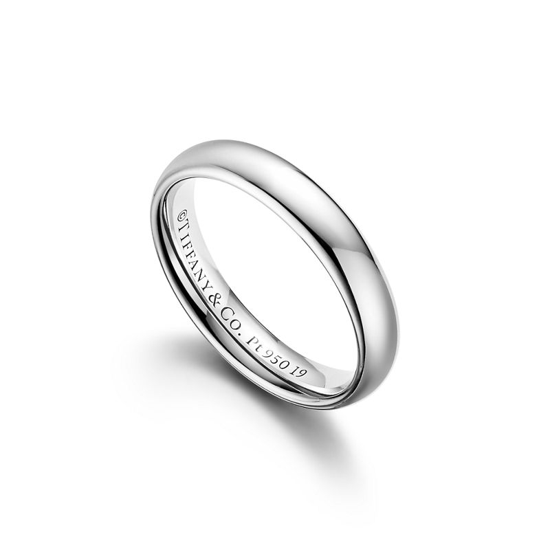 Tiffany & Co. Tiffany Forever Alianza de boda en platino 4 mm de ancho Grandes descuentos