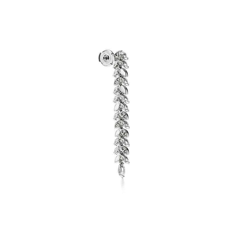 Tiffany & Co. Tiffany Victoria® Pendientes largos en forma de vid de diamantes en platino Venta caliente