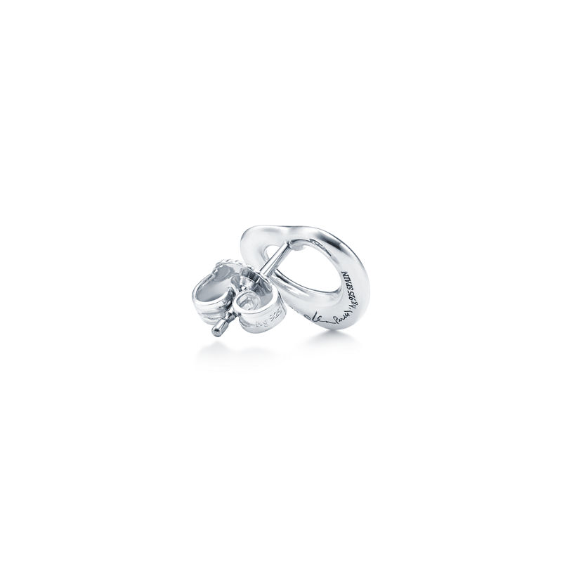 Tiffany & Co. Elsa Peretti® Pendientes de botón Open Heart en plata 11 mm Solo hoy