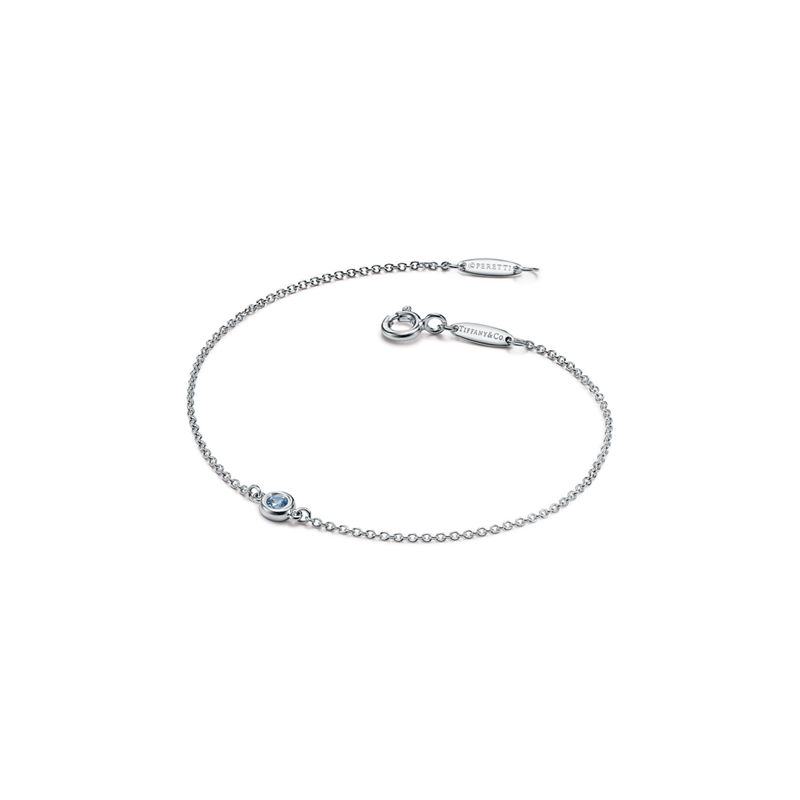 Tiffany & Co. Elsa Peretti® Pulsera de aguamarina Color by the Yard en plata Ahorra y exporta