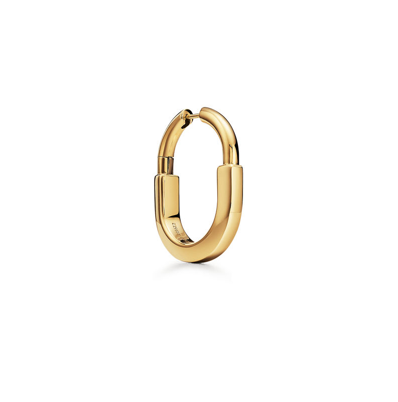 Tiffany & Co. Tiffany Lock Pendientes de oro amarillo tamaño mediano Precio ultrabajo