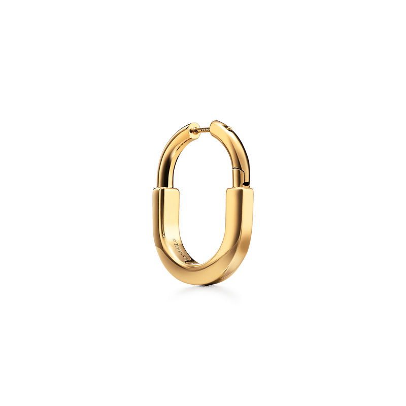 Tiffany & Co. Tiffany Lock Pendientes de oro amarillo tamaño mediano Precio ultrabajo