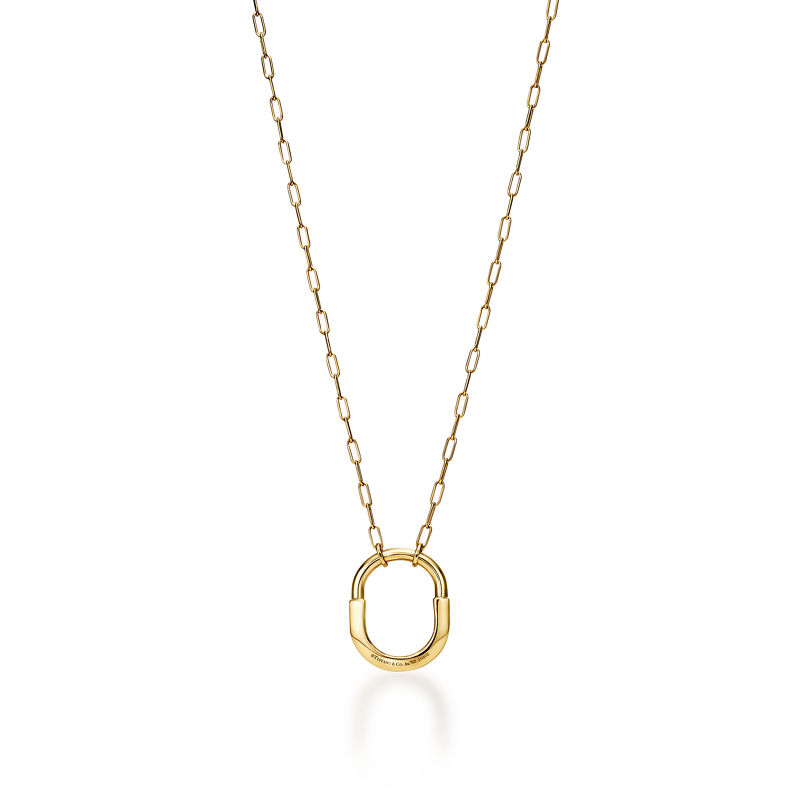 Tiffany & Co. Tiffany Lock Colgante de oro amarillo tamaño mediano Devoluciones gratuitas