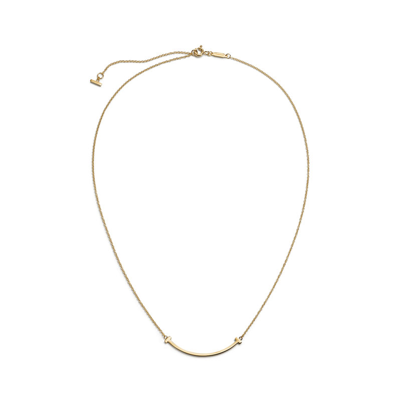 Tiffany & Co. Tiffany T Colgante Smile de oro amarillo tamaño pequeño Outlet online