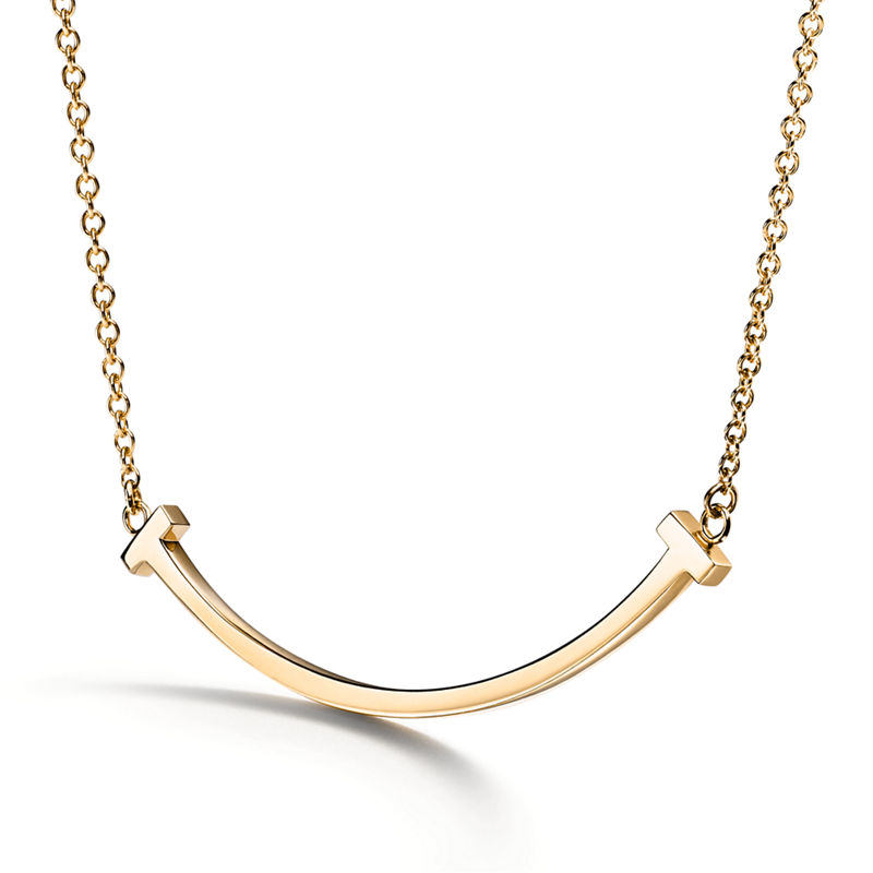 Tiffany & Co. Tiffany T Colgante Smile de oro amarillo tamaño pequeño Outlet online