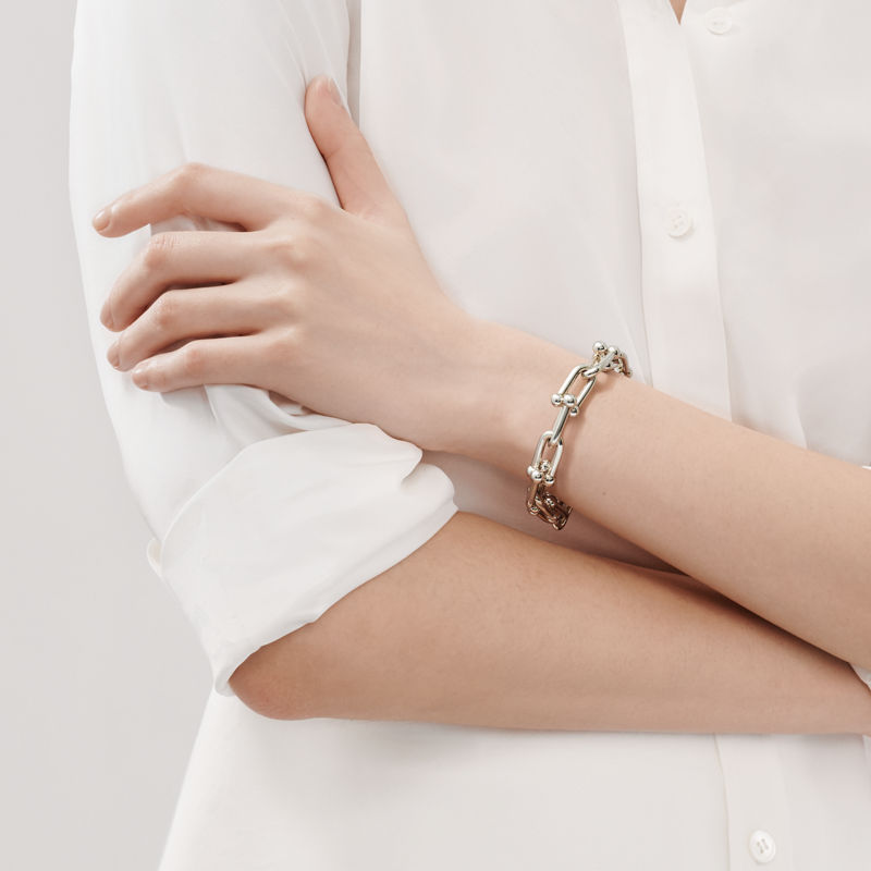 Tiffany & Co. Tiffany HardWear Pulsera de eslabones grandes de plata de ley Rebajas de fábrica