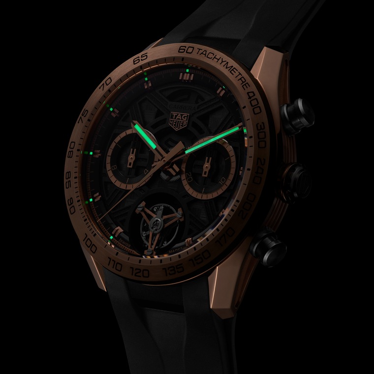 TAG Heuer TAG Heuer Carrera Chronograph Tourbillon Extreme Sport Automático 44 mm Oro y titanio CBU5050.FT6273 Mejor oferta