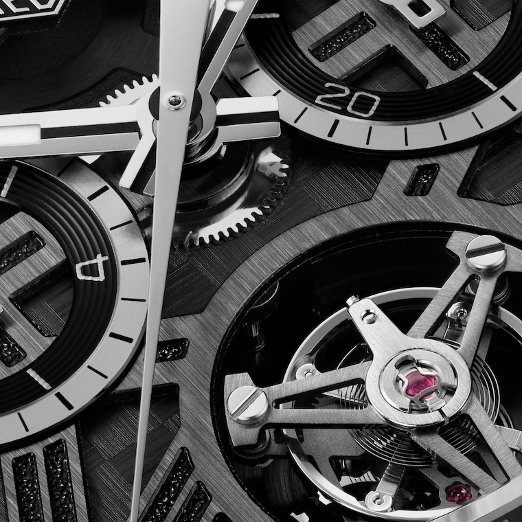 TAG Heuer TAG Heuer Carrera Chronograph Tourbillon Extreme Sport Automático 44 mm Titanio con revestimiento DLC CBU5080.FT6272 Rebajas online